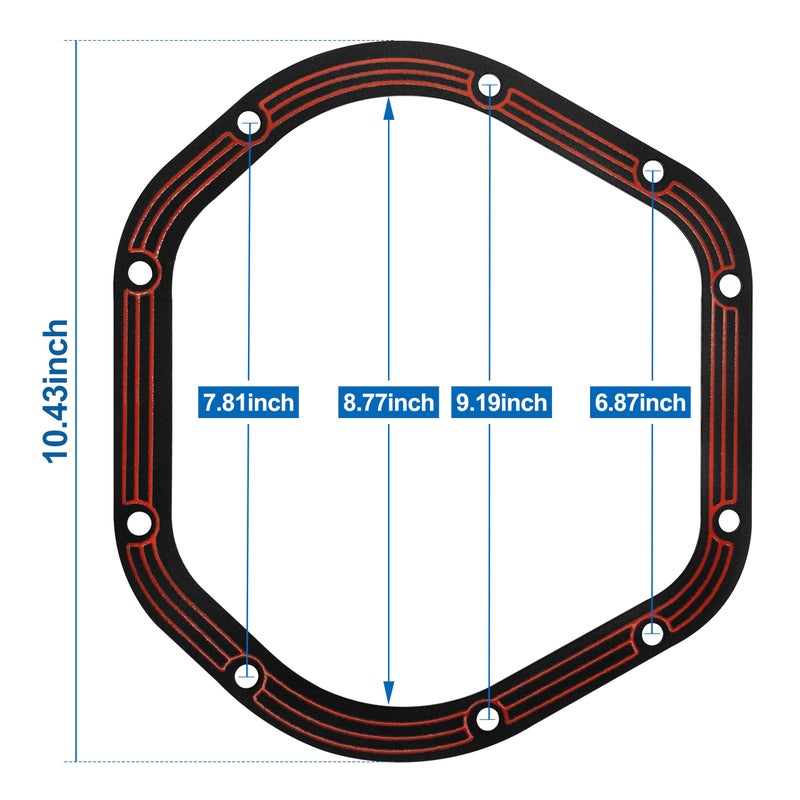 FLYINGAMZ LLR-D044 Differential Cover Gasket Compatible with Dana 44 Axles Drivetrain Sealing - Image 2